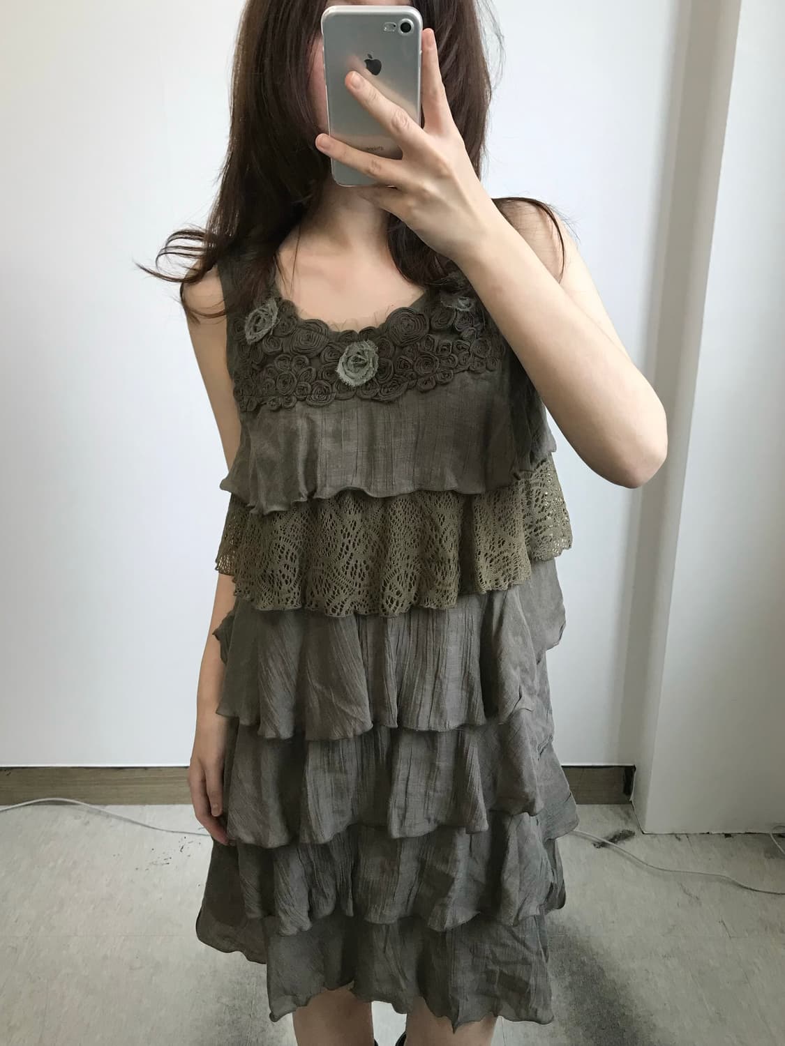 빈티지 꽃 자수 캉캉 원피스 상품이미지2