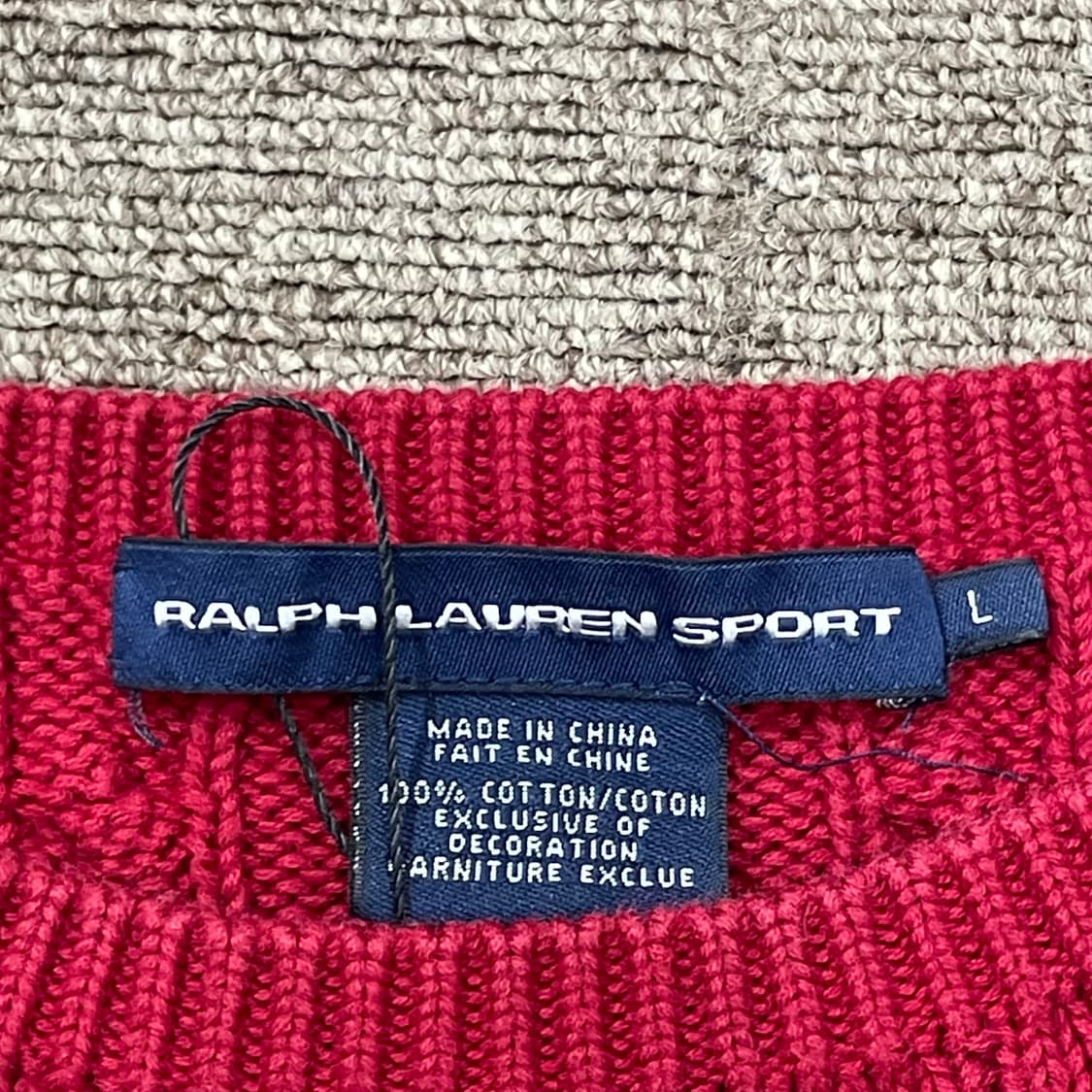 (L) POLO 폴로 랄프로렌 스포츠 케이블 니트 상품이미지7