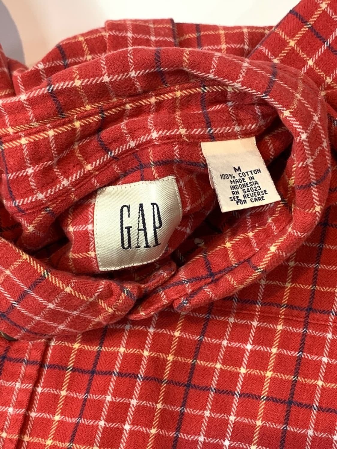 90s old gap 플란넬 셔츠 상품이미지4