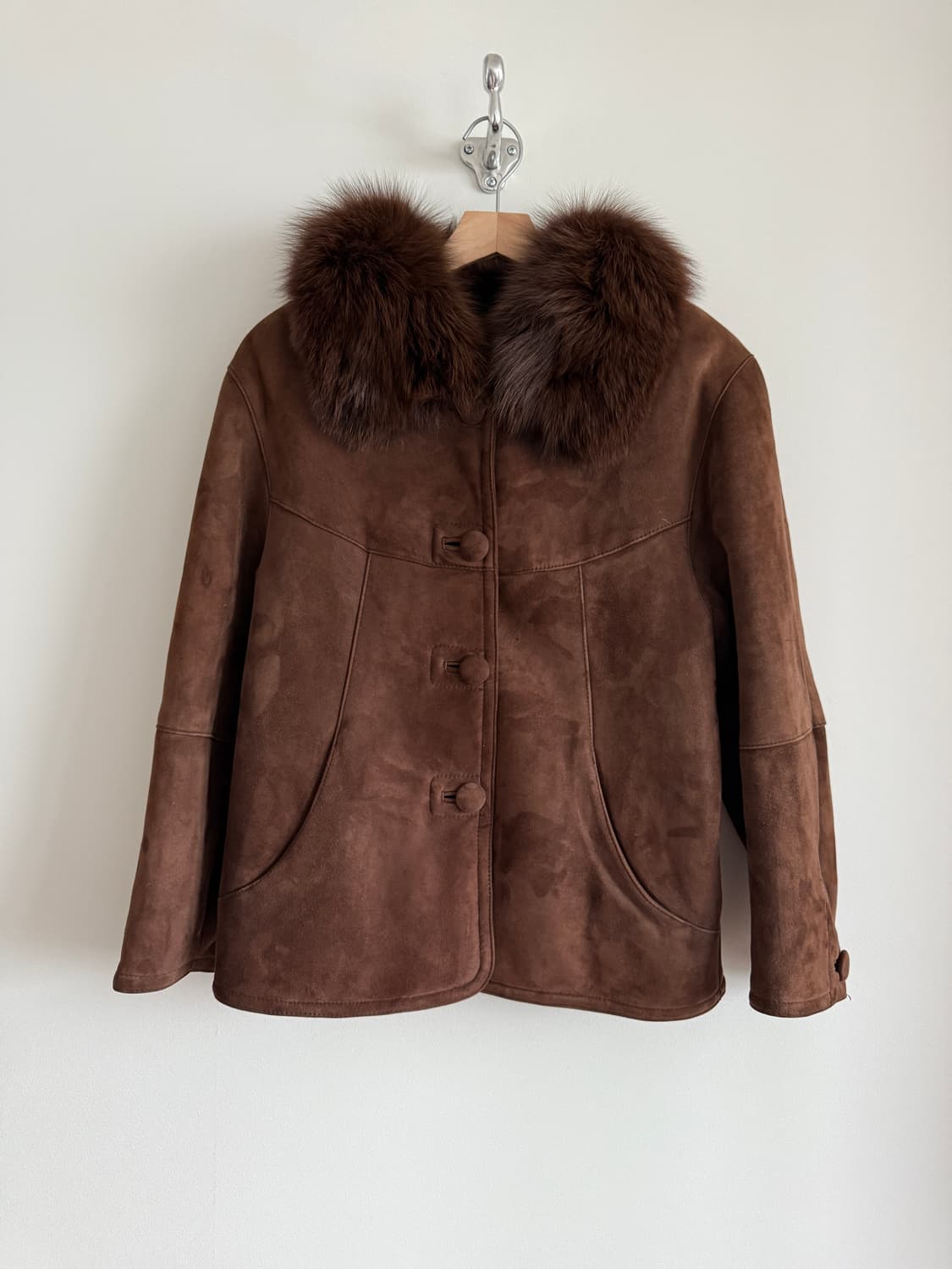 Pre owned 리얼 퍼 무스탕(양가죽, 양털, 모피) 상품이미지1