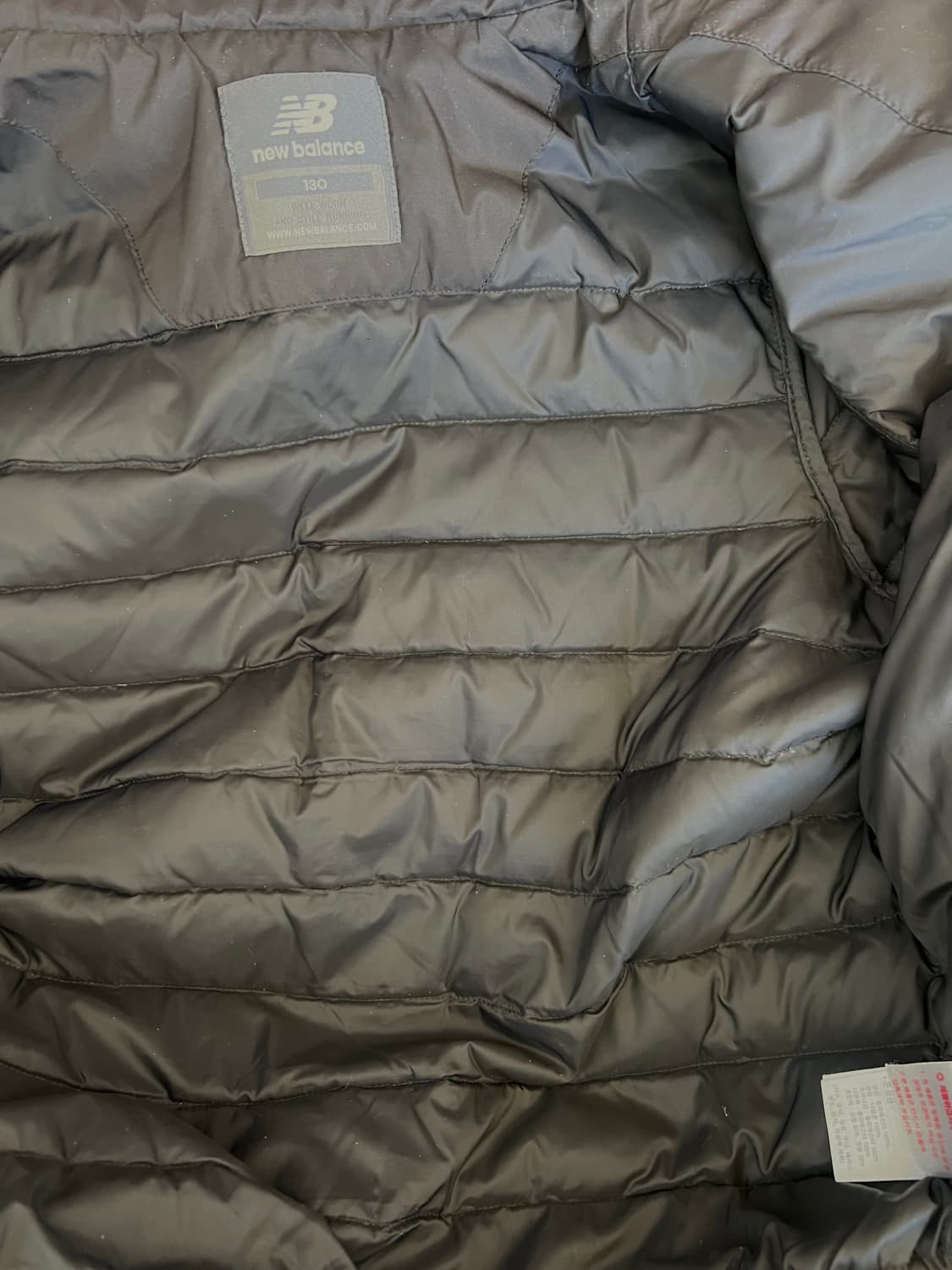 뉴발란스 키즈 블랙 덕다운패딩점퍼 경량점퍼 상품이미지6