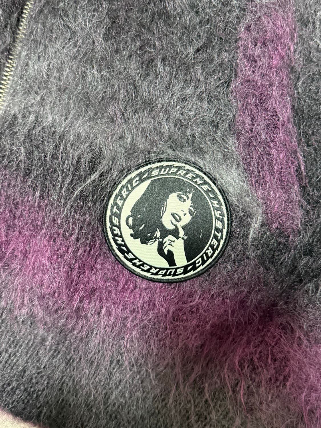 슈프림 히스테릭글래머 모헤어 집업 후드 L 상품이미지5