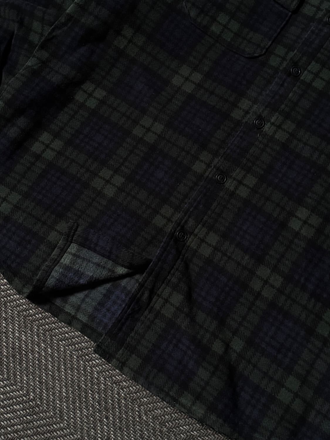 엘엘빈 블랙와치 라이트플리스 셔츠 (105-110) 상품이미지4