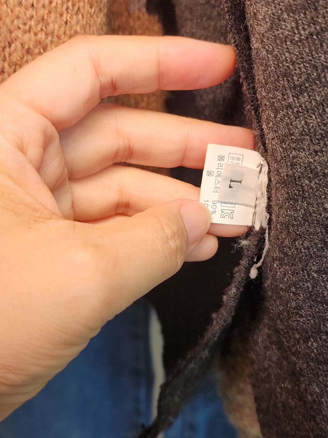 울 혼방 여성 조끼 L 상품이미지8