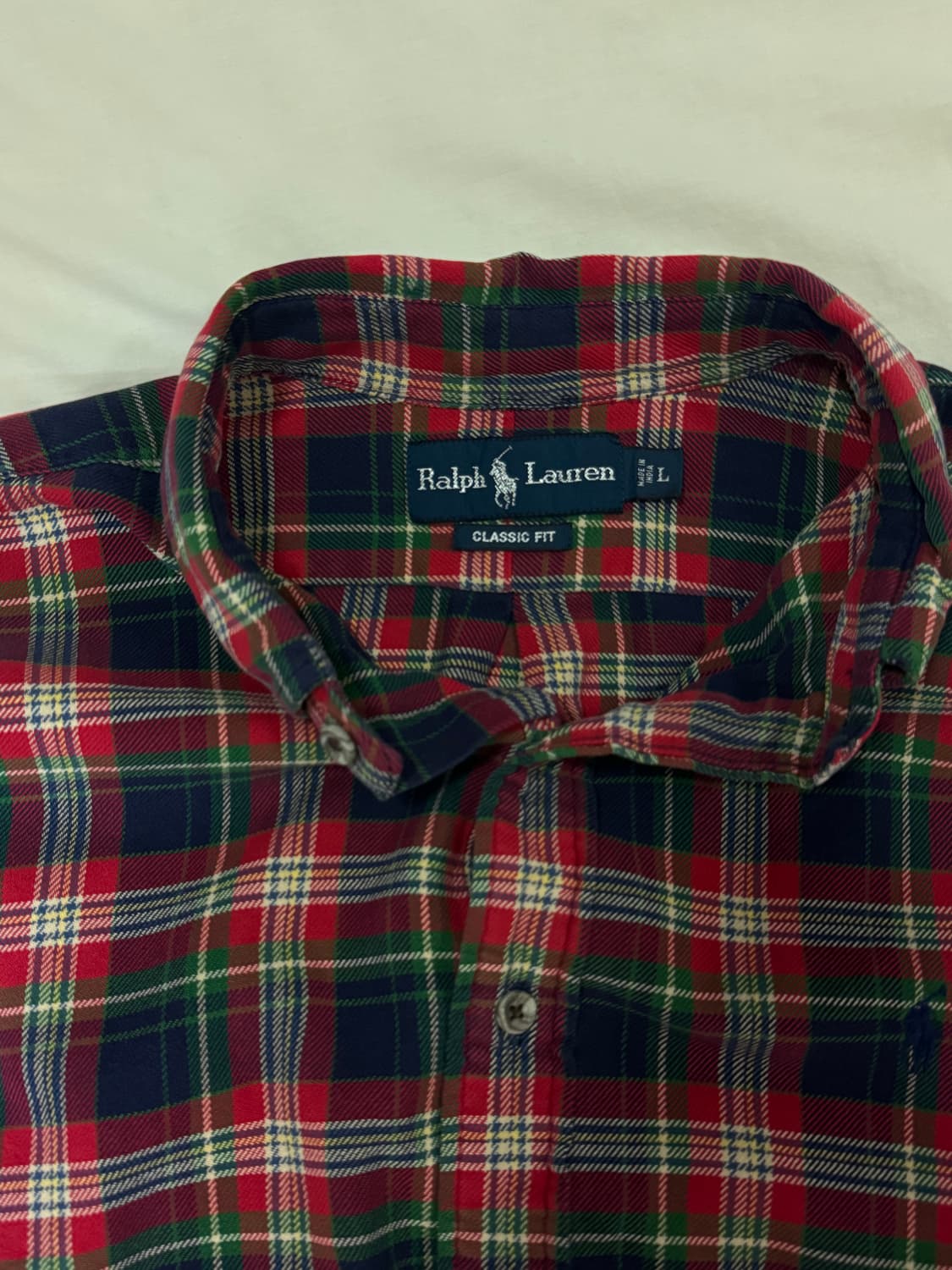 랄프로렌 폴로 체크 셔츠 L 상품이미지2