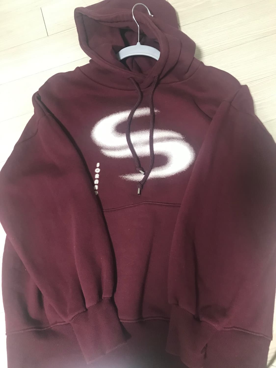 소라노 버건디 후드티 M 상품이미지2