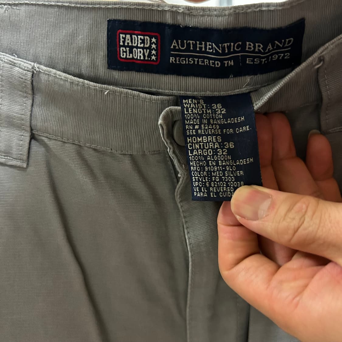 페이디드글로리 와이드 더블니 카펜터 코튼팬츠 36 상품이미지3