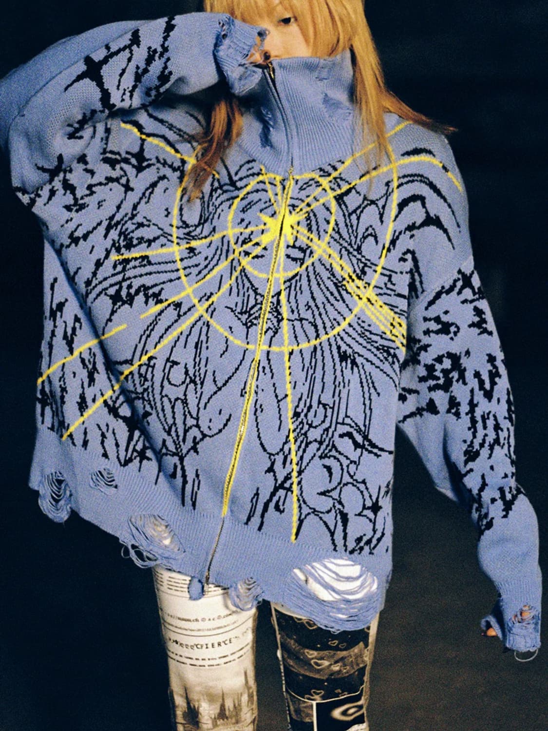 cfierce STARLIGHT ANGEL ZIPUP SWEATER 상품이미지1