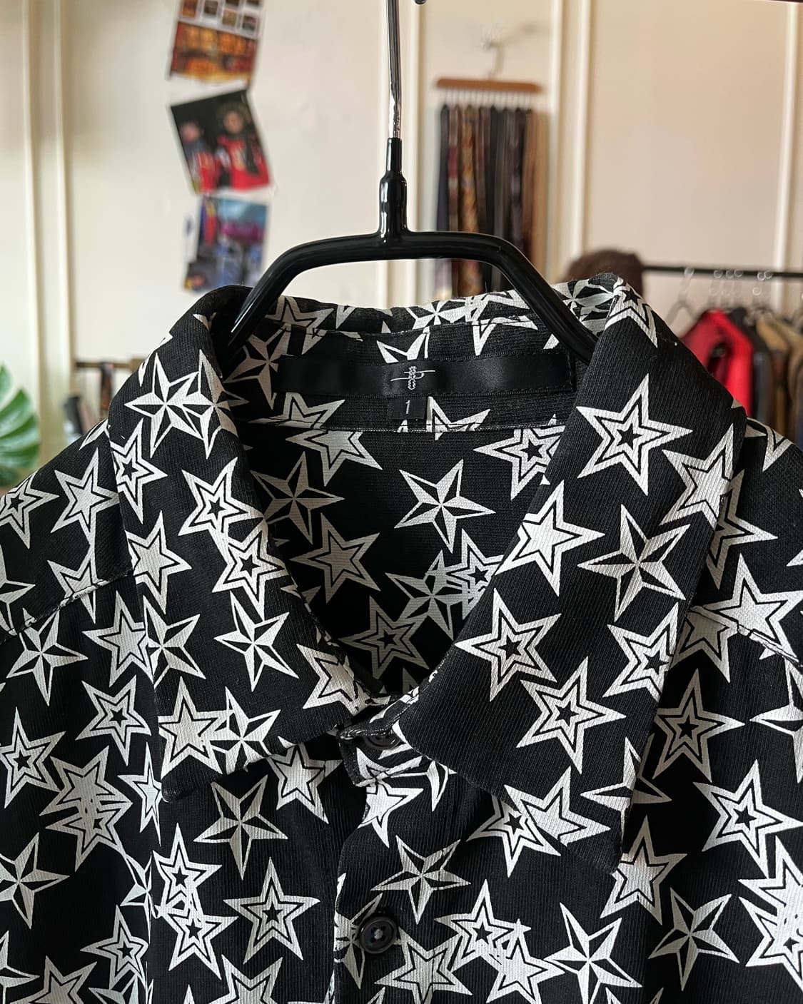 NO ID. Star Pattern 1/2 Cotton Shirt 상품이미지5