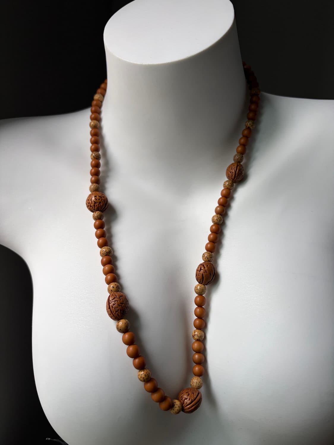 Wooden Bead Necklace 상품이미지1