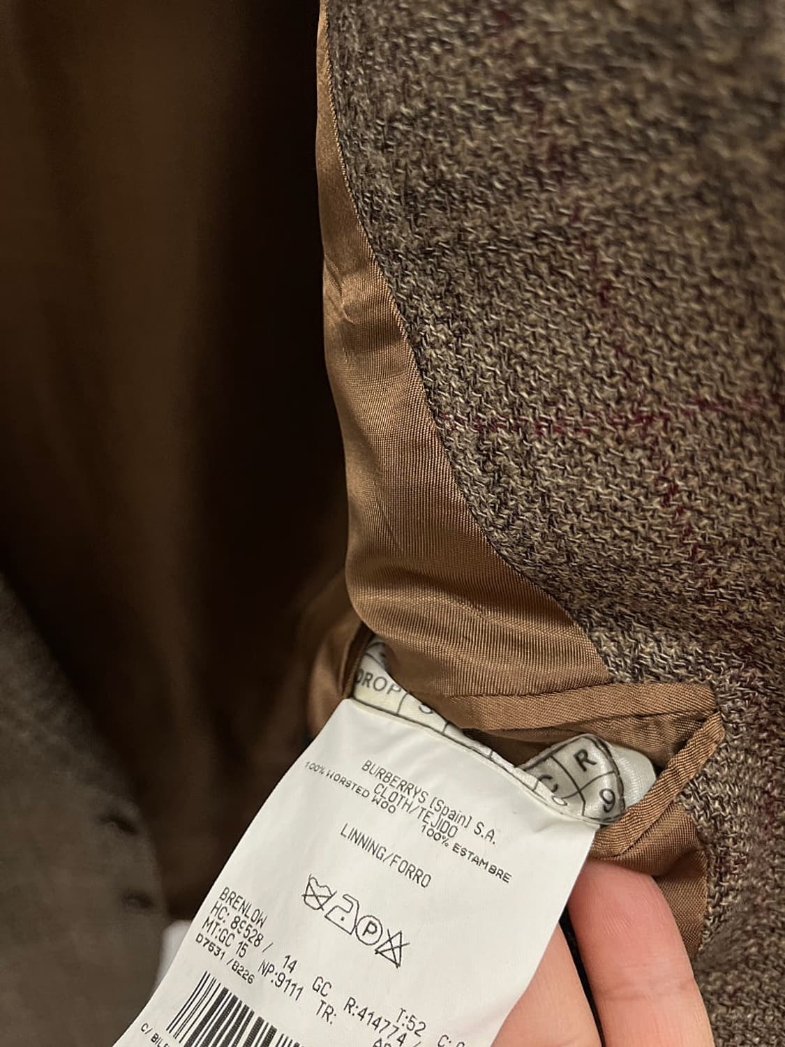 105) 버버리 노바체크 울 자켓  상품이미지7