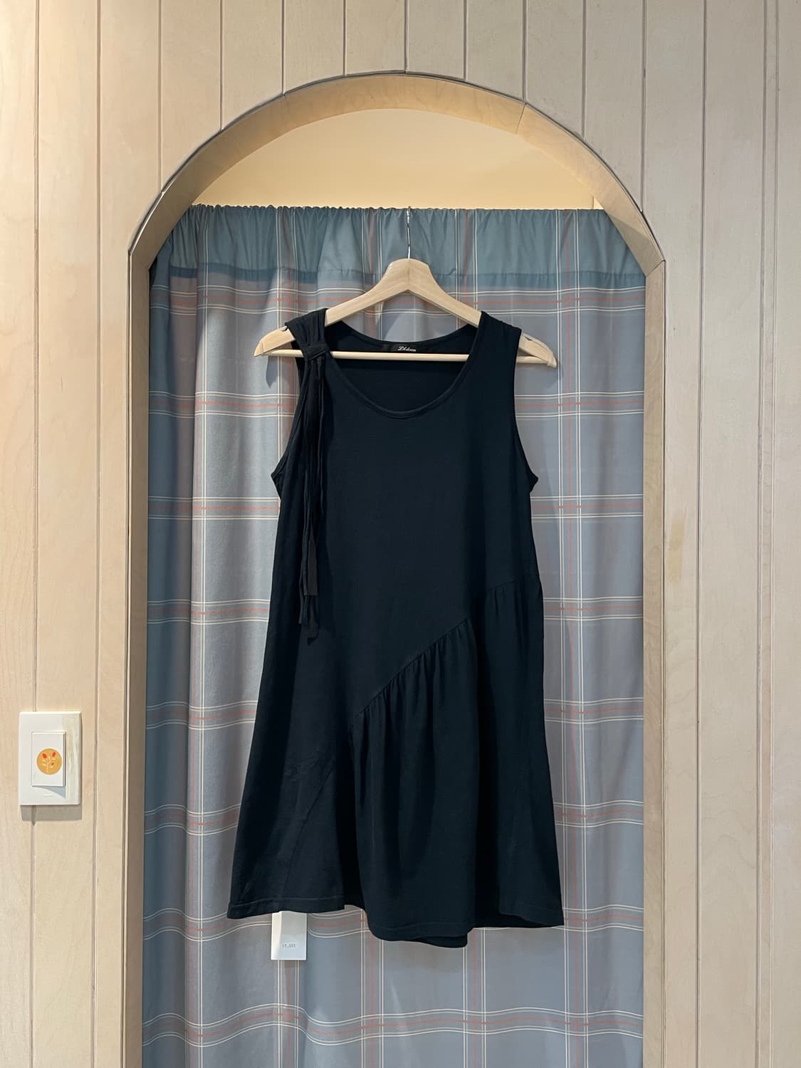 일본빈티지 수술디테일 블랙원피스 상품이미지1