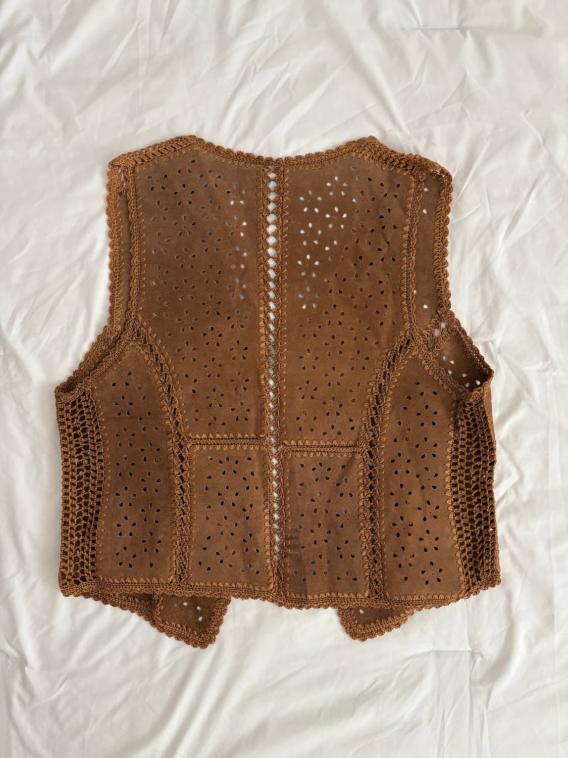 leather vest 레더 크로셰 베스트 상품이미지4