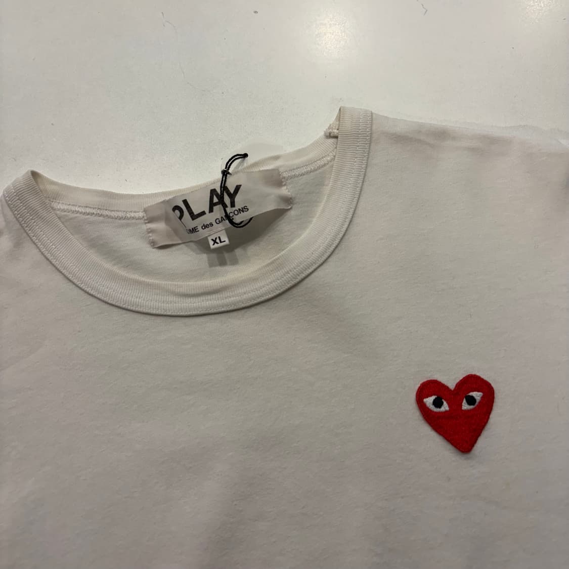 [XL] 꼼데가르송 플레이 빅 하트 반팔 티셔츠 D349 상품이미지3