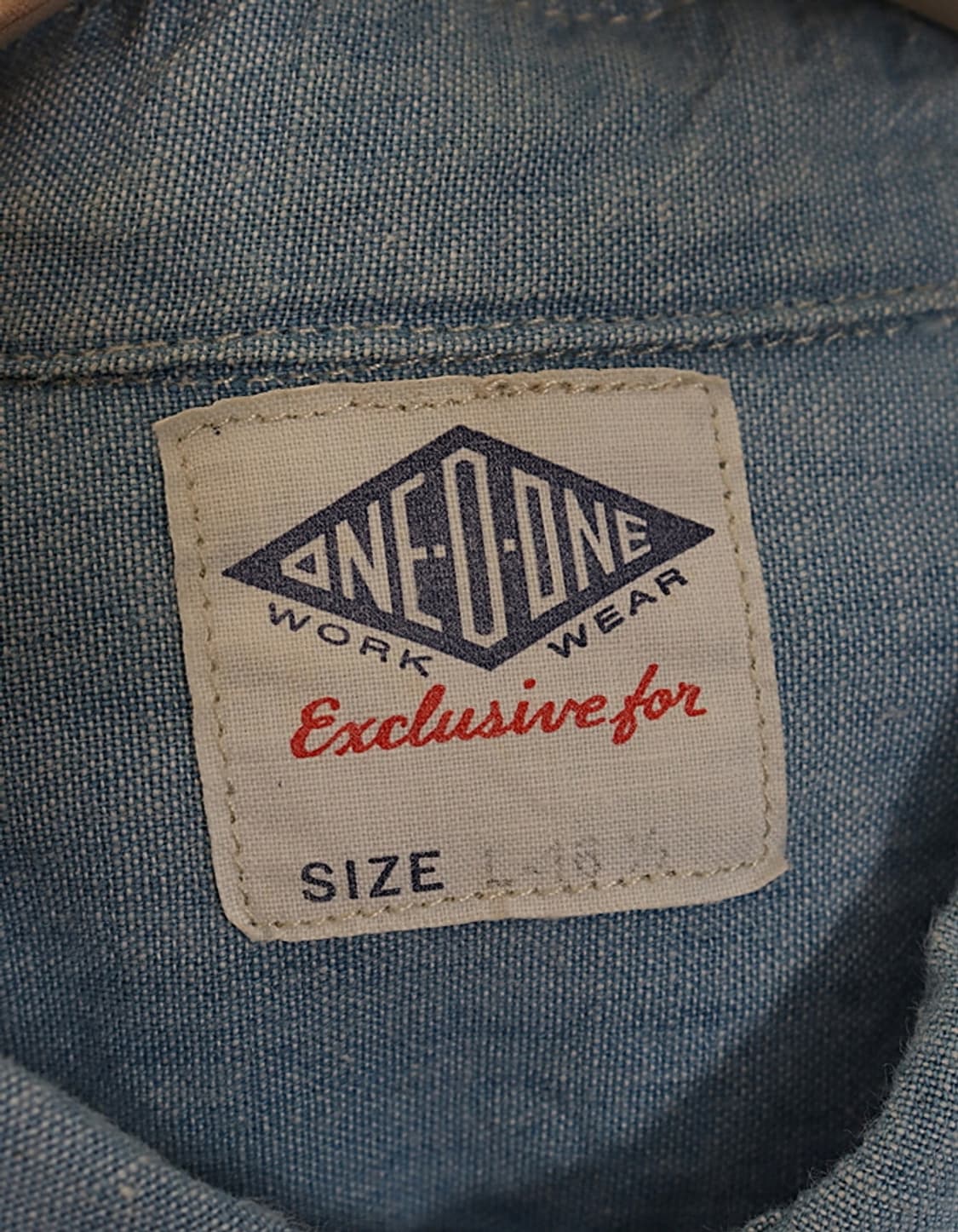90's ONE-O-ONE byEDWIN Chambray Pullover 상품이미지9