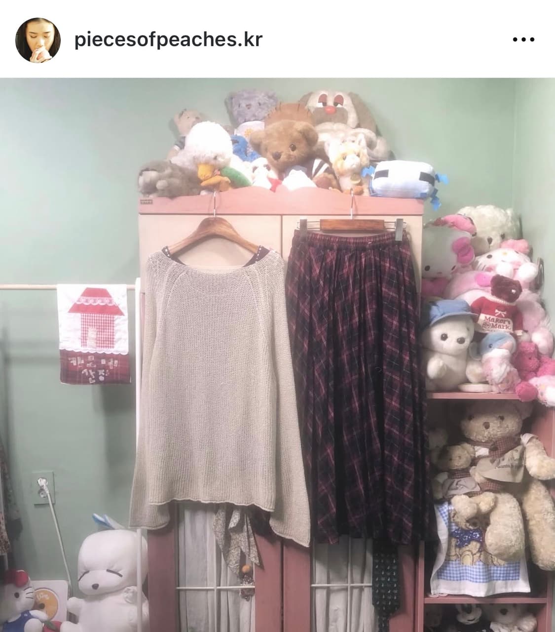 카모메산장 빈티지 모리걸 여름니트 코디 세트 상품이미지1