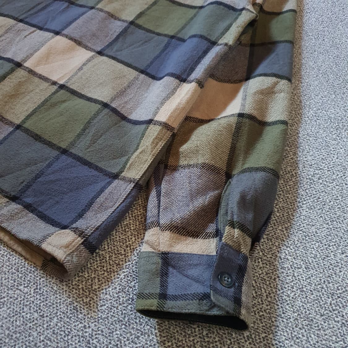 볼컴 클래식 핏 헤비 플란넬 체크 셔츠 no.1 상품이미지9