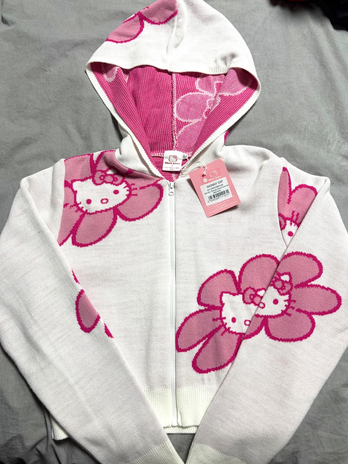 Hello Kitty X SKINNY DIP LONDON  니트 후드집업 상품이미지1