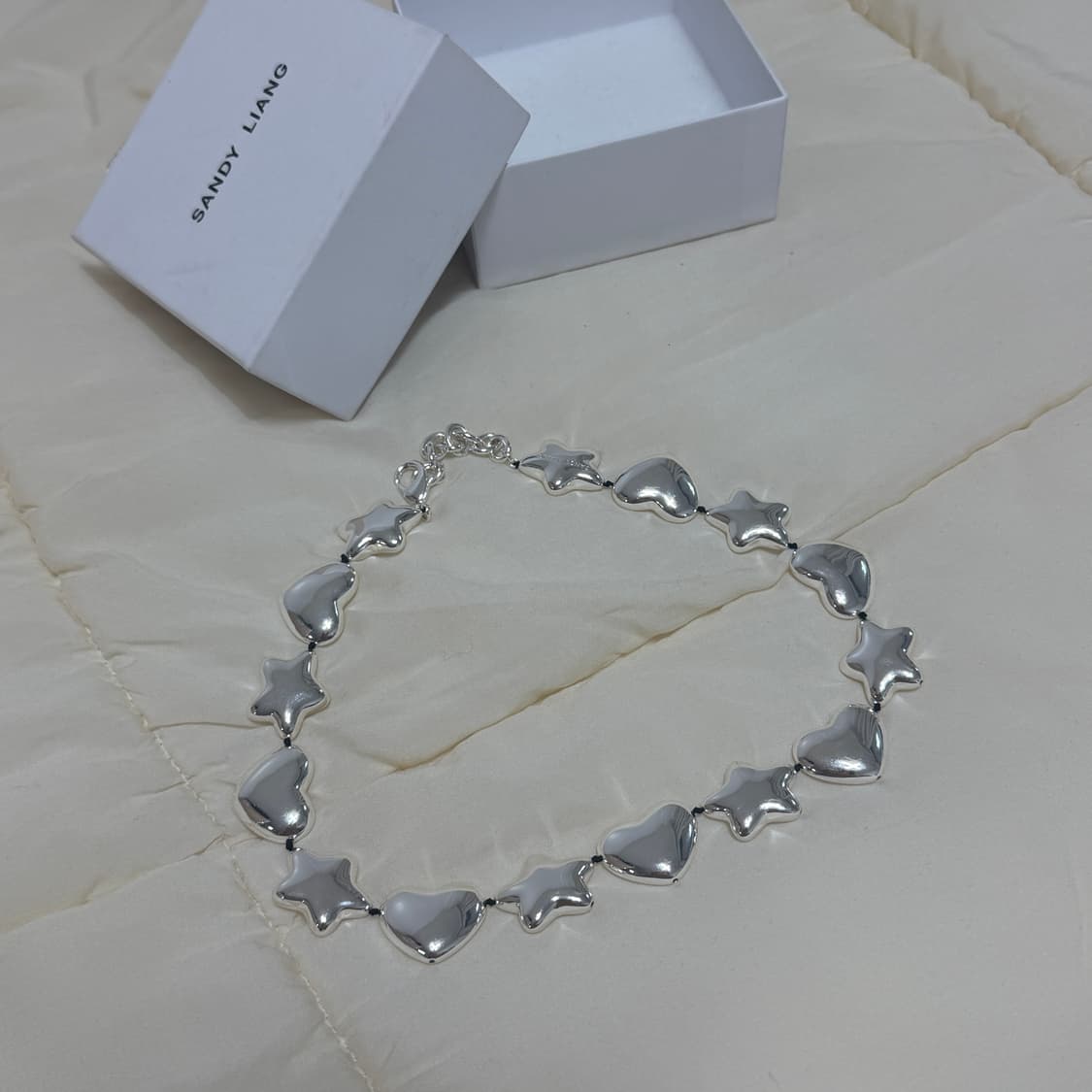 샌디 리앙 sandy liang 빈스 네크리스 실버 하트/별 상품이미지7