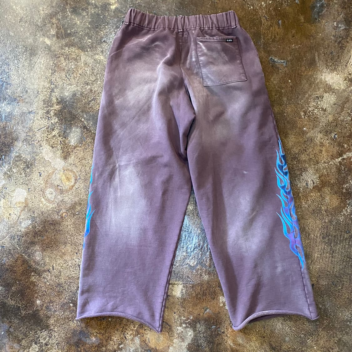 (M) 카미야 불꽃 프린팅 와이드 스웻팬츠 상품이미지8