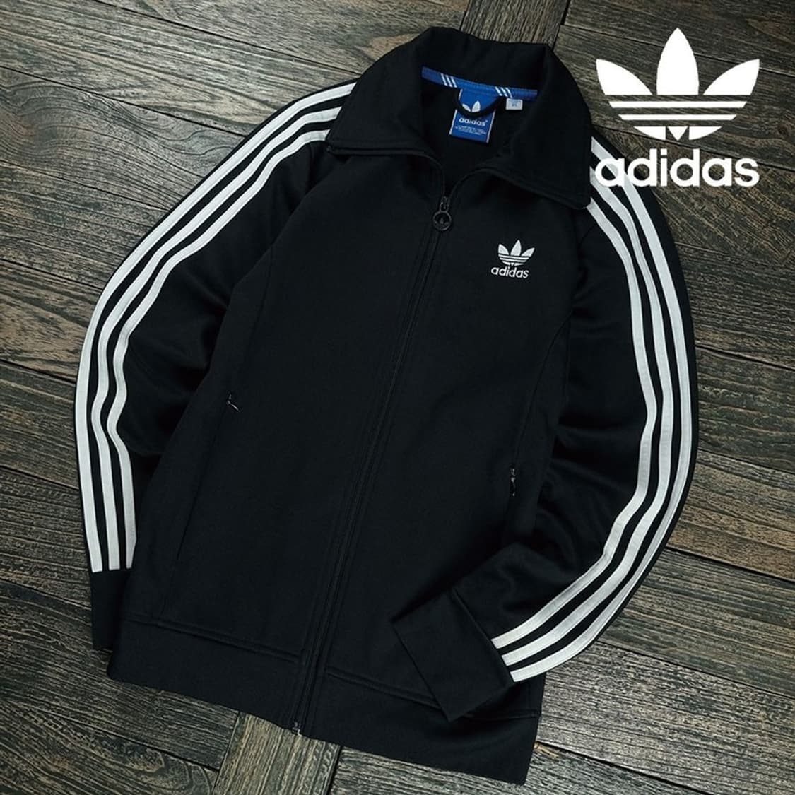 [아디다스] 유로파 져지 트랙탑 집업 자켓 블랙 M19548 상품이미지1