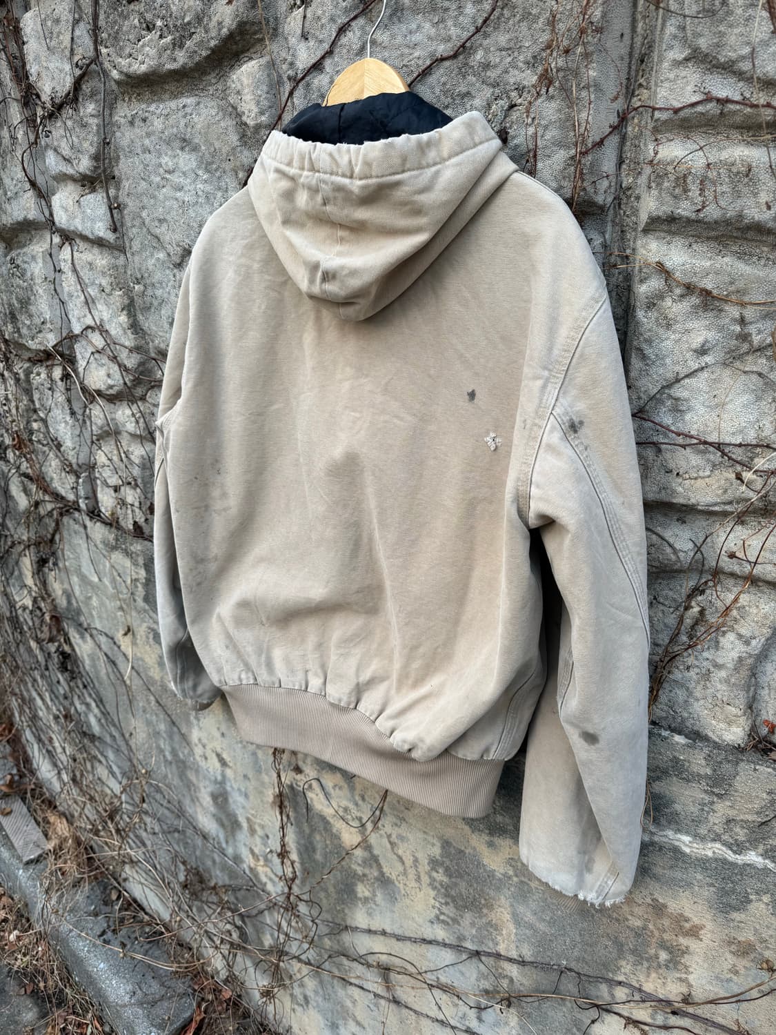 90s 칼하트 빈티지 jq295 하드페이딩 덕 액티브 워크 자켓 m 상품이미지4