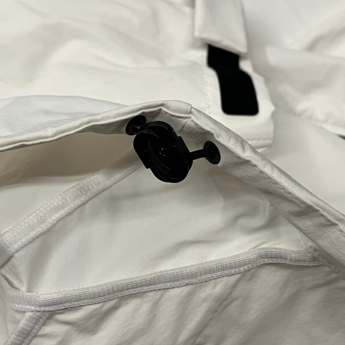 [정품/L] 다이나핏 화이트 바람막이 후드집업 b17 상품이미지6