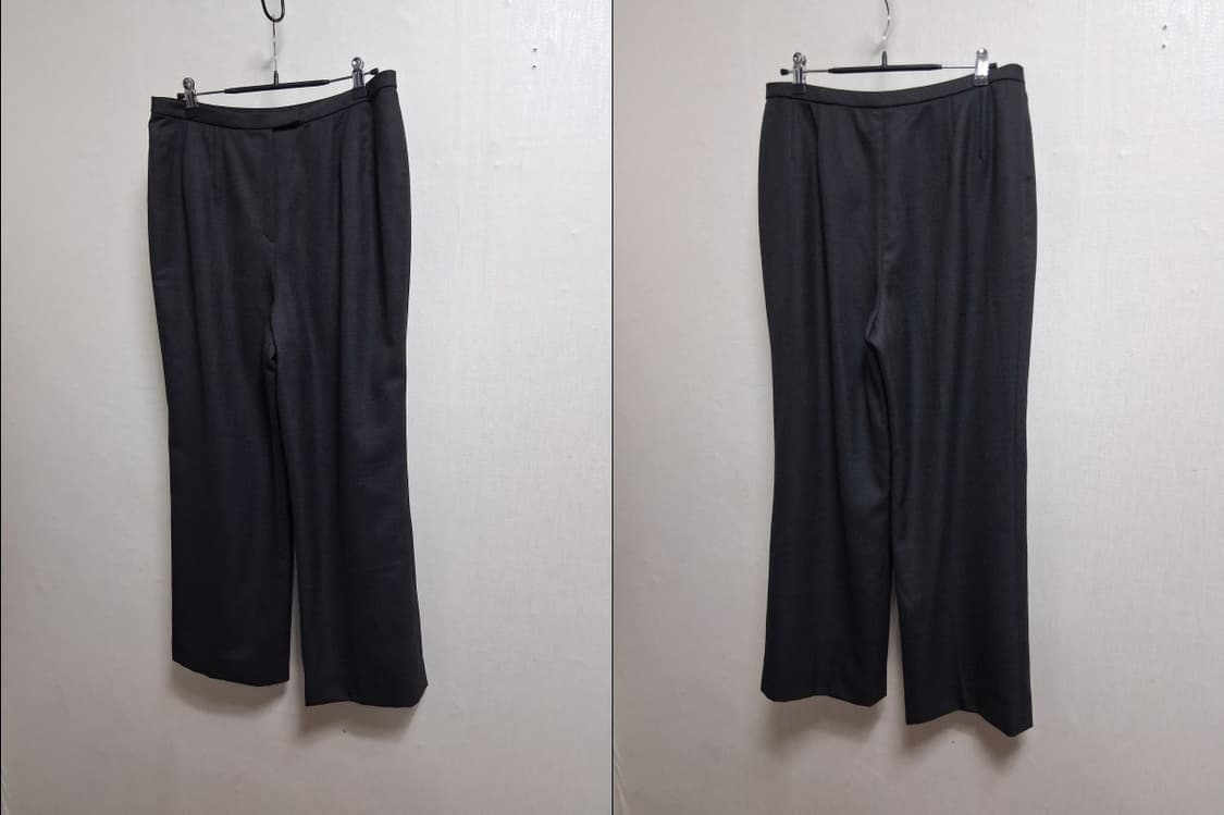 Leilian 춘추 순모울 정장 슈트 셋업 순모바지정장세트 새상품상태 L 상품이미지4