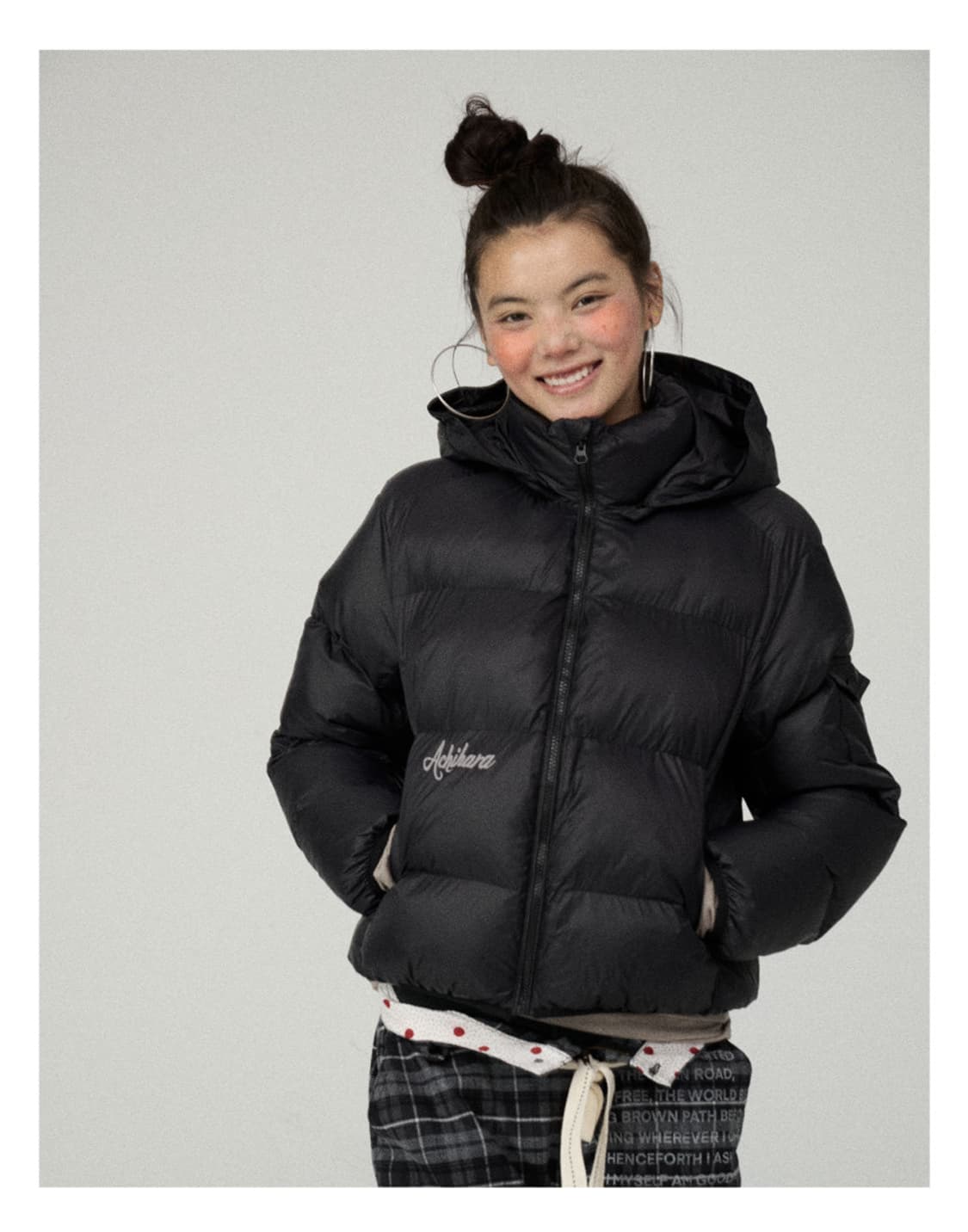 아키하라 패딩 블랙 S 상품이미지2