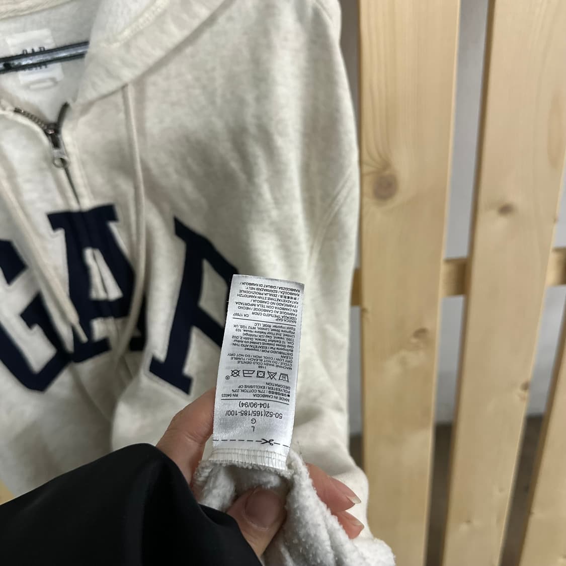 (L) GAP 갭 멜란지 후드집업 상품이미지7