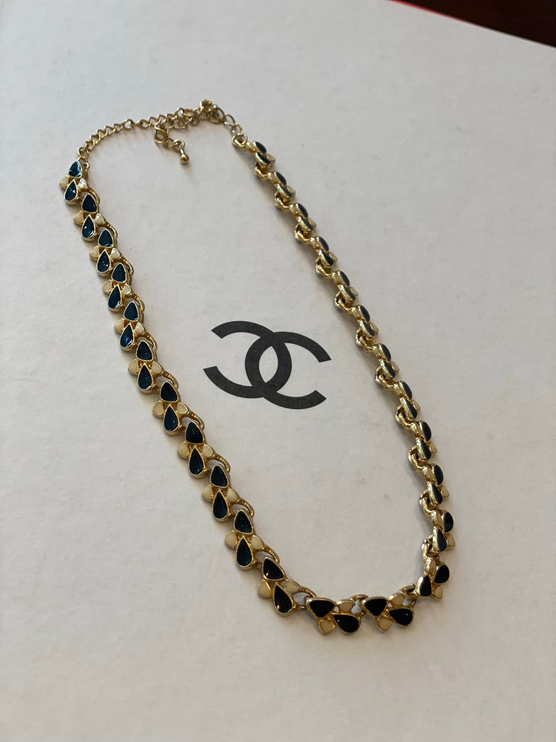 빈티지 아이보리 블랙 초커 목걸이 상품이미지2