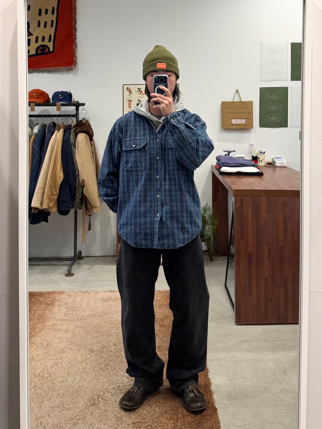 Levis 리바이스 569 흑청 데님 팬츠 (36inch) 상품이미지2