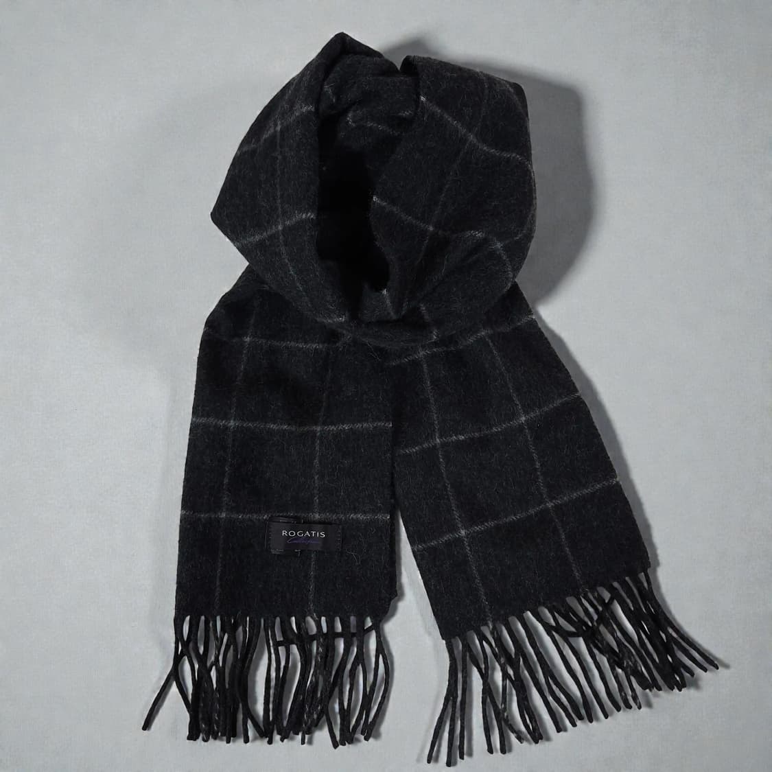 로가디스 캐시미어 머플러 목도리 차콜그레이 상품이미지1