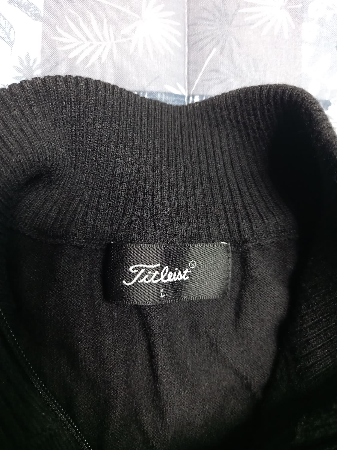 타이틀리스트 블랙 골프 니트 풀오버   L 상품이미지3