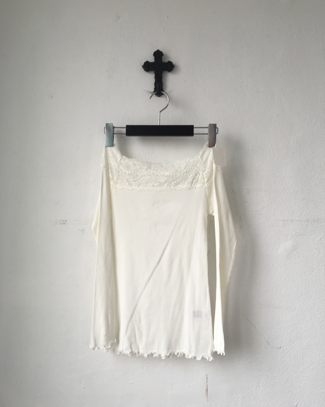 lace point ribbed sleeve 상품이미지2