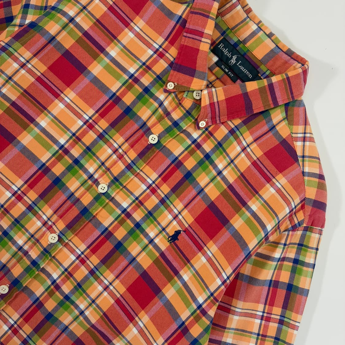 Polo  폴로 랄프로렌 자수 코튼 멀티컬러 체크 셔츠 상품이미지3