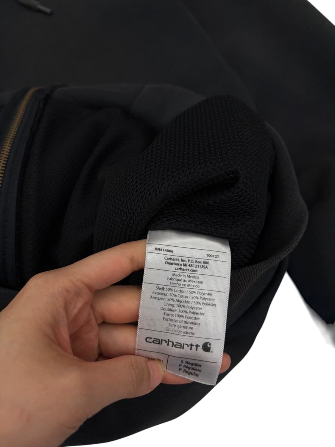 칼하트 써멀 후드집업 차콜 (S/국내100~105) 상품이미지9