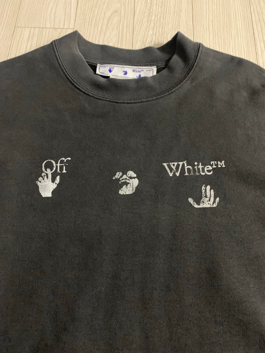 오프화이트(Off-White)의 핸드 오프 로고 프린트 스웨트셔츠 상품이미지2