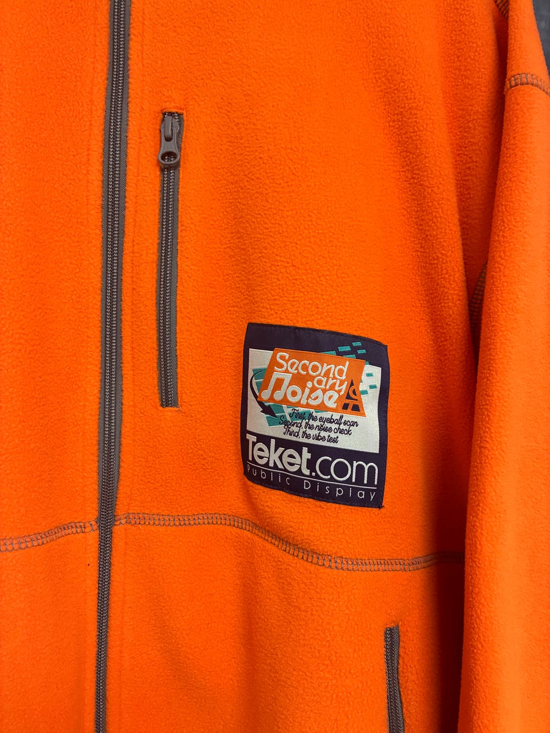 테켓 플리스 자켓 오렌지 상품이미지2