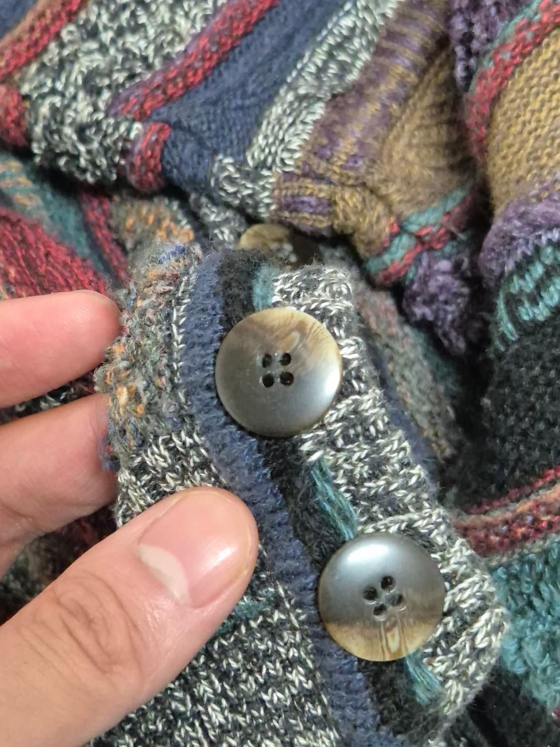 L) 케이블 멀티컬러 가디건 상품이미지4