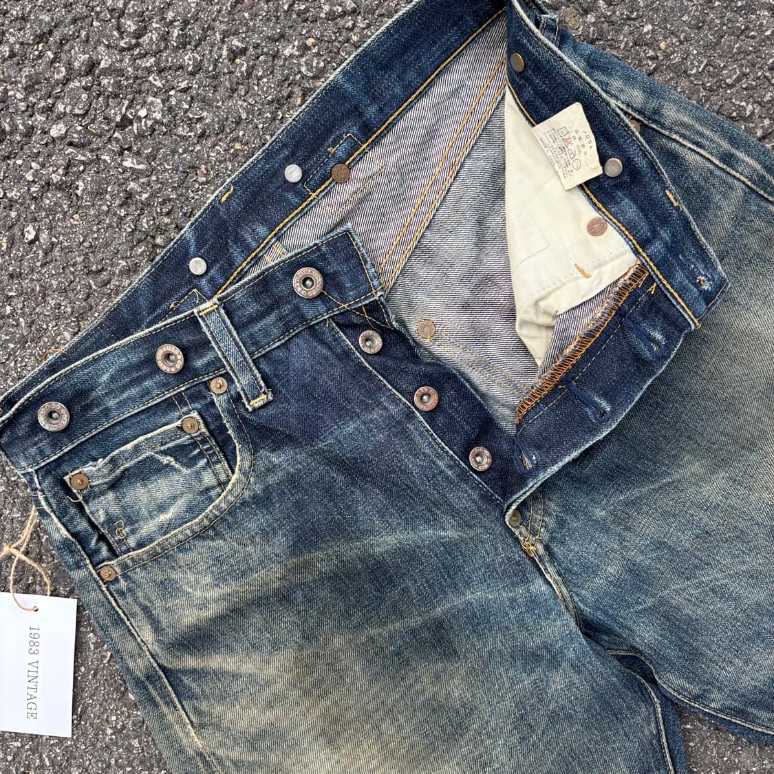 90년대 일본 lvc s702 셀비지 상품이미지6