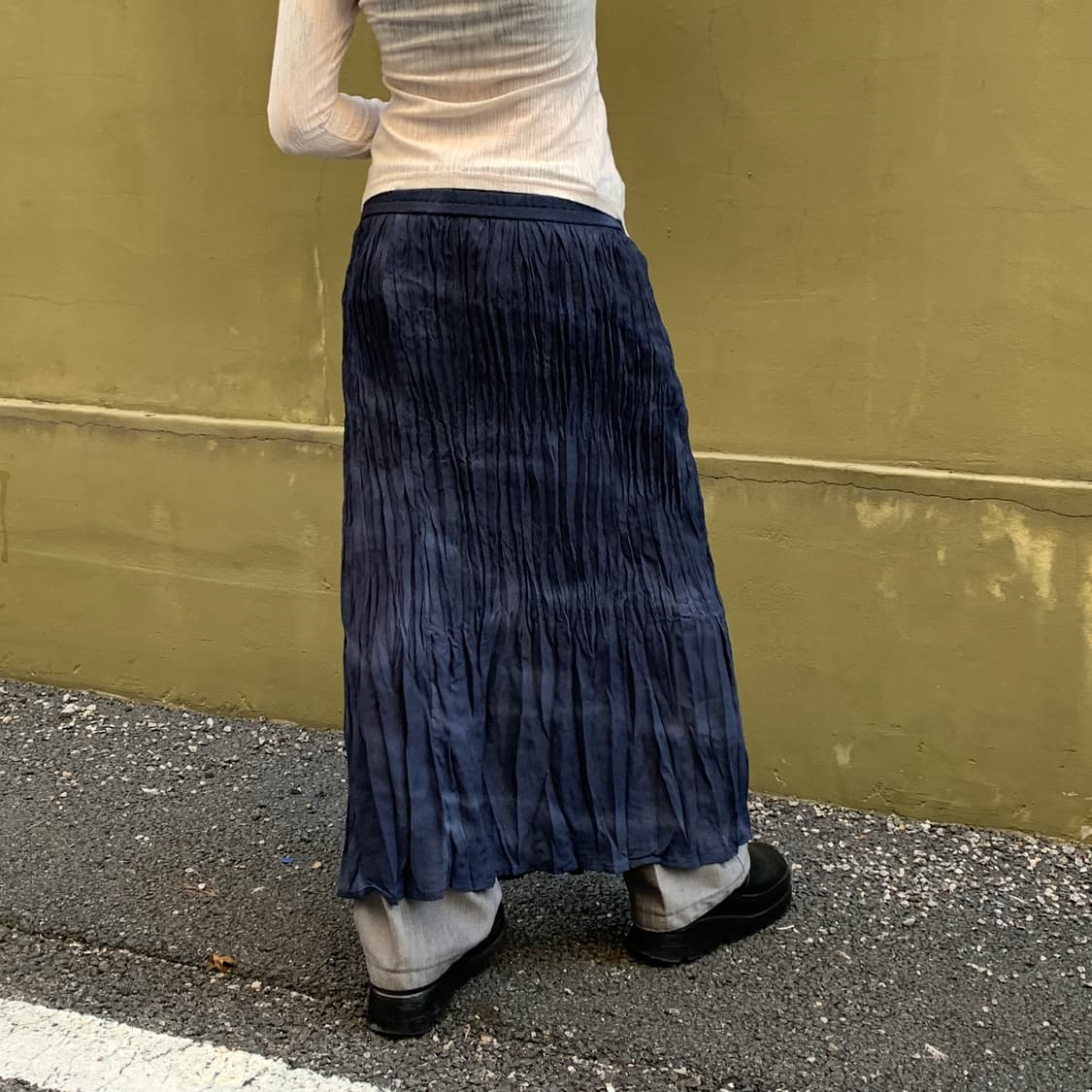 크리스트 처치 시어 플리츠 스커트 상품이미지5