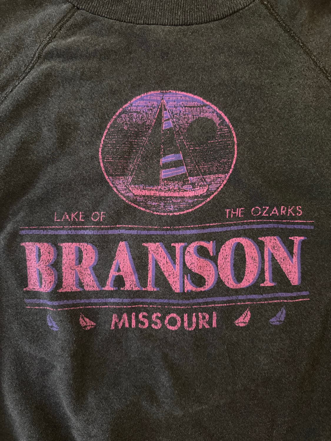 90s USA Hanes Branson 래글런 빈티지 맨투맨 상품이미지3