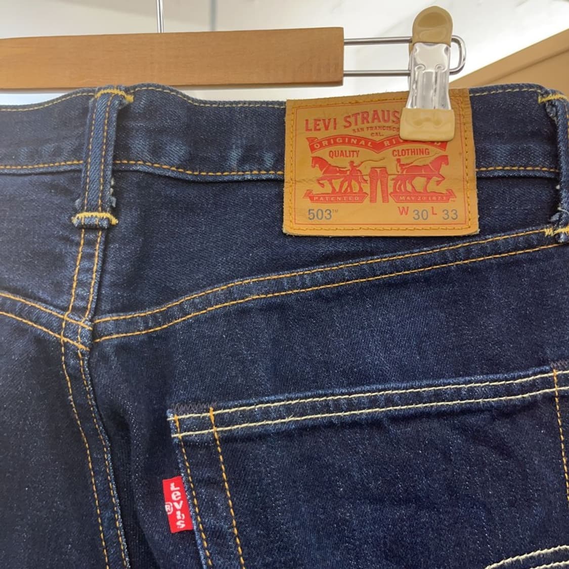 리바이스 503 모던 빈티지 캐주얼 진청 데님팬츠 30인치 C09285 상품이미지5