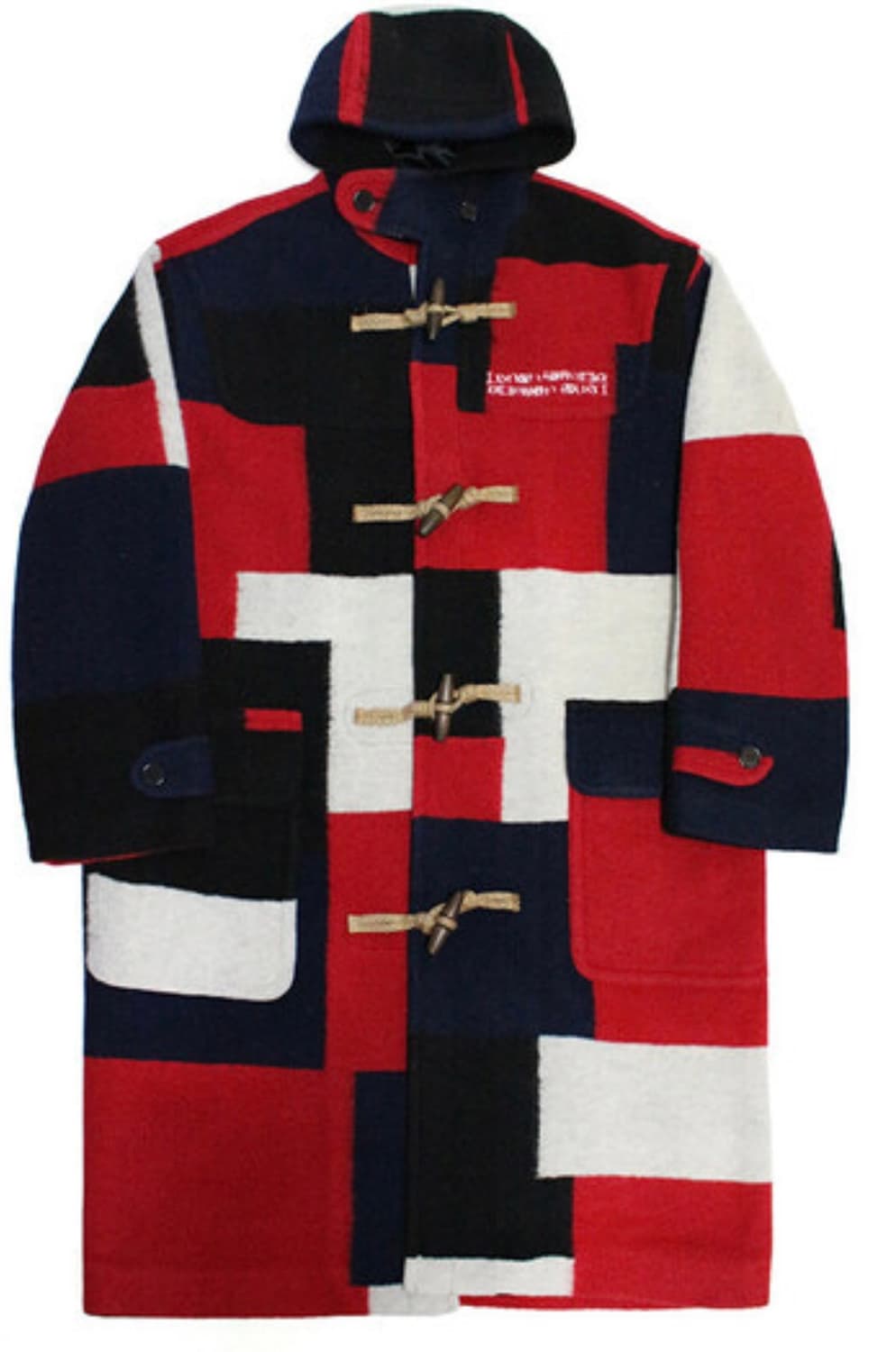 (XL) 아임낫어휴먼비잉 멀티컬러 떡볶이 코트 상품이미지1