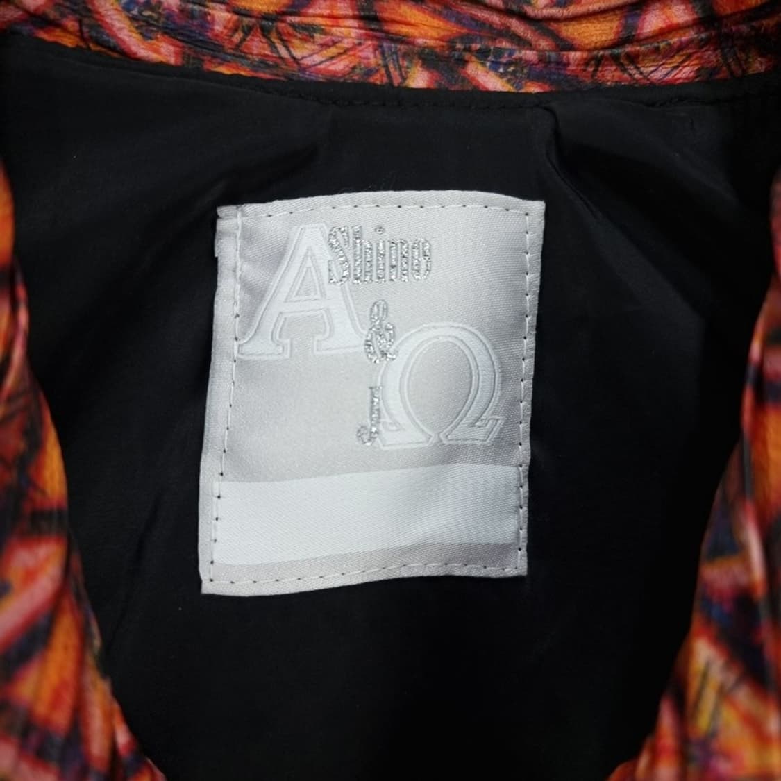 [빈티지] 비건 레더 멀티 패턴 사선 크롭 라이더 자켓 M19450 상품이미지9