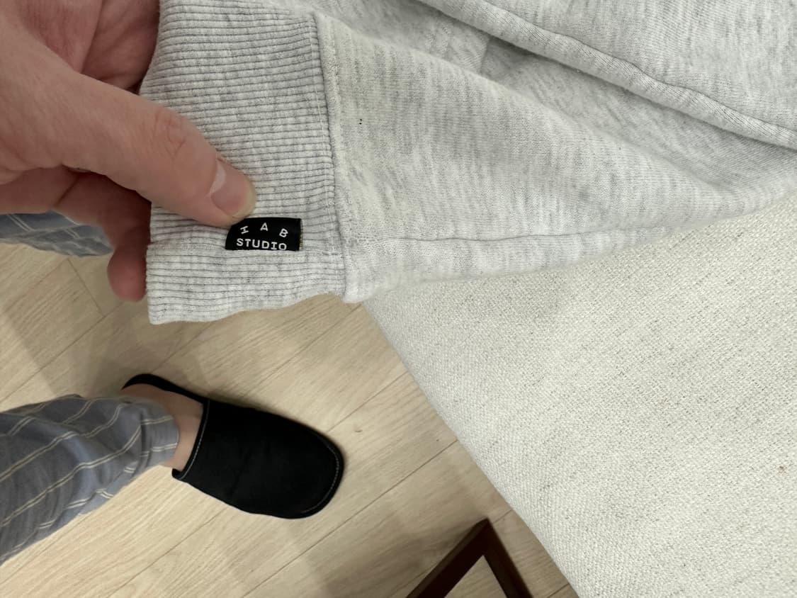 아이앱 IAB 후드티 라이트그레이 초판 M 상품이미지4