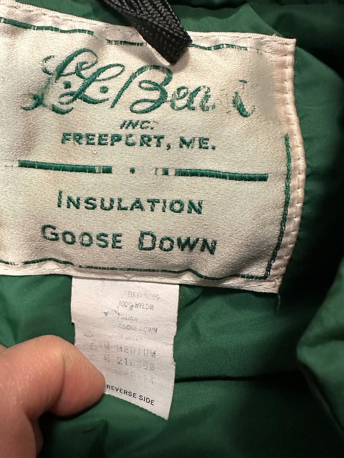 60s LLBEAN 다운 베스트 상품이미지3