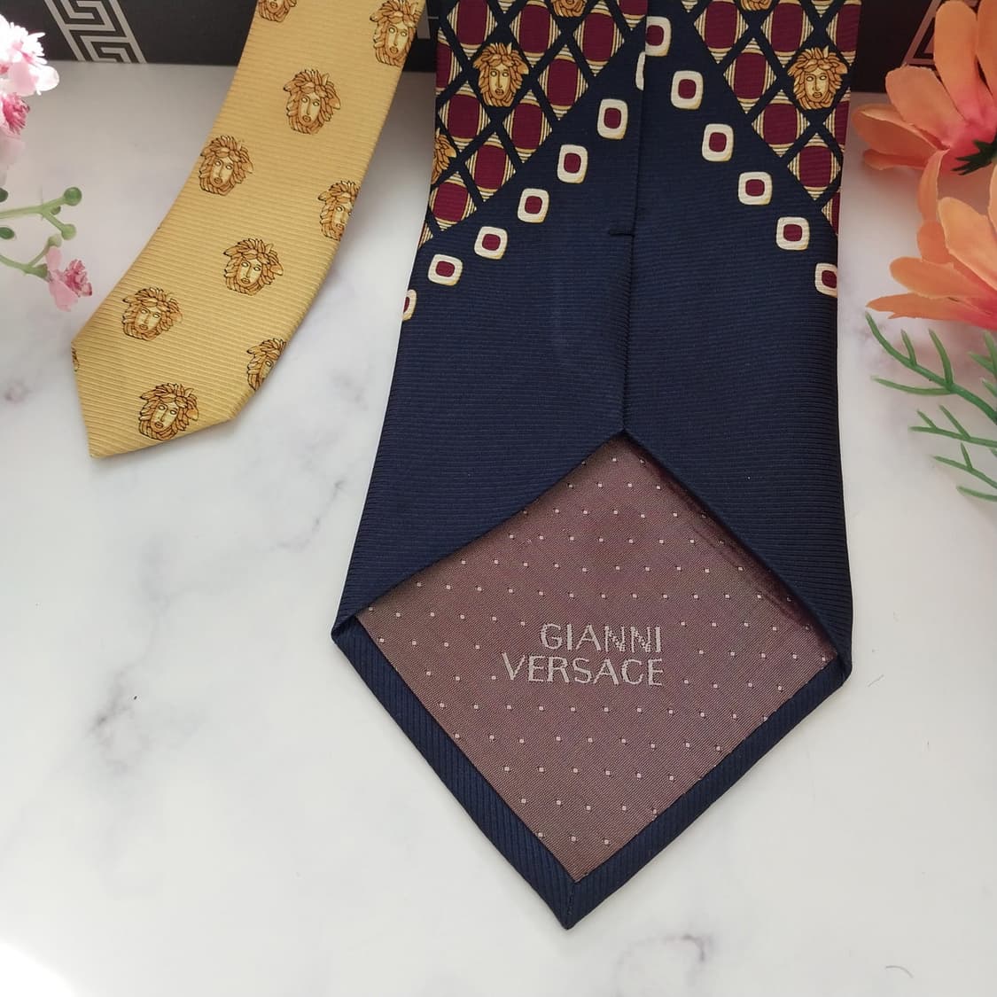 베르사체 실크 메두사 패턴 넥타이 9.9cm A~B등급 K1394
 상품이미지8