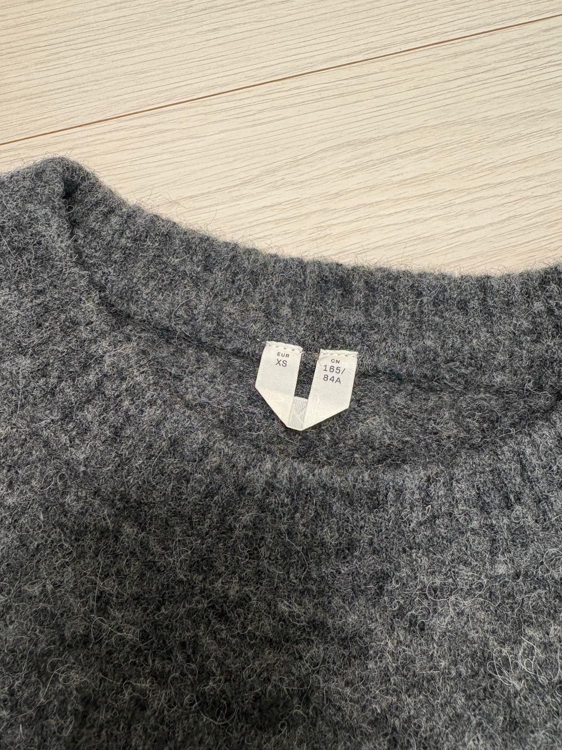 아르켓 챠콜 알파카 니트 스웨터 XS(95) 상품이미지2